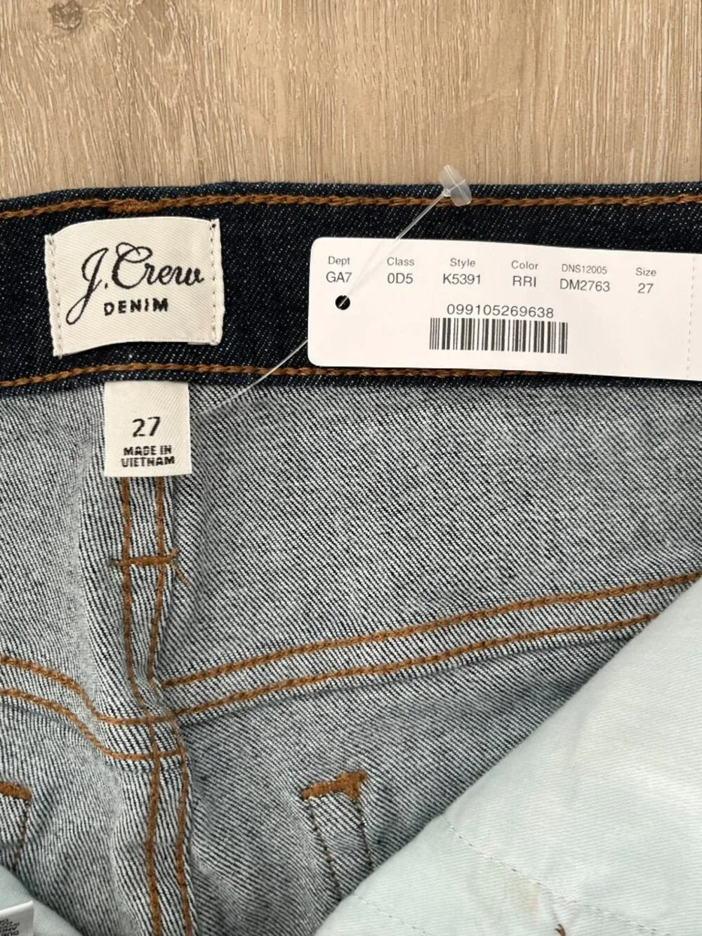 J. Crew Vintage Straight Jeans Dark Rinse NWT Size 27